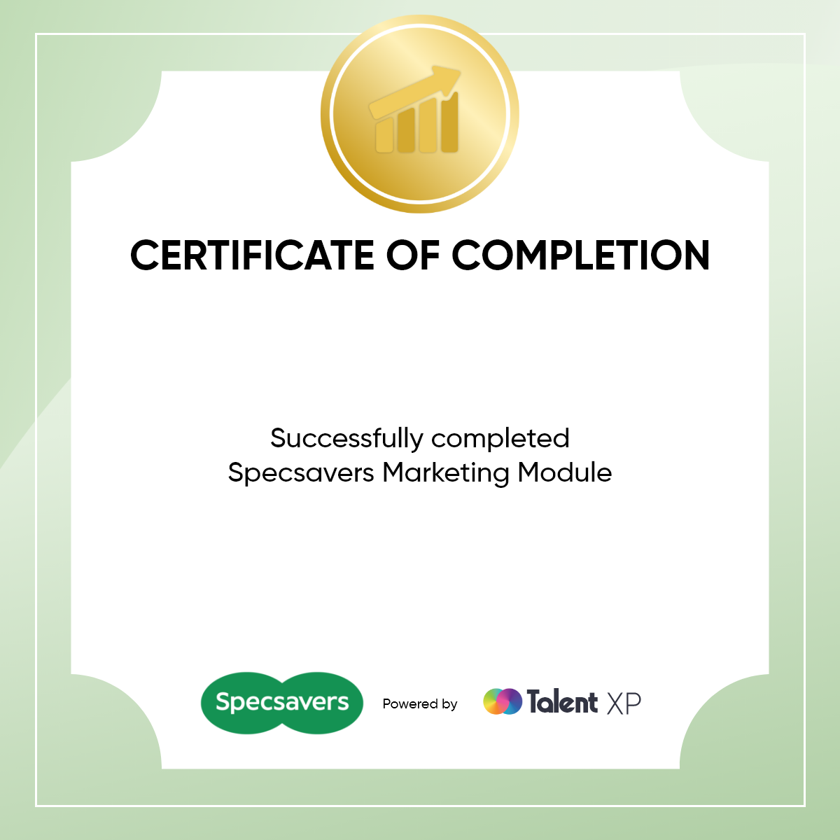 Badge for Marketing Certificate